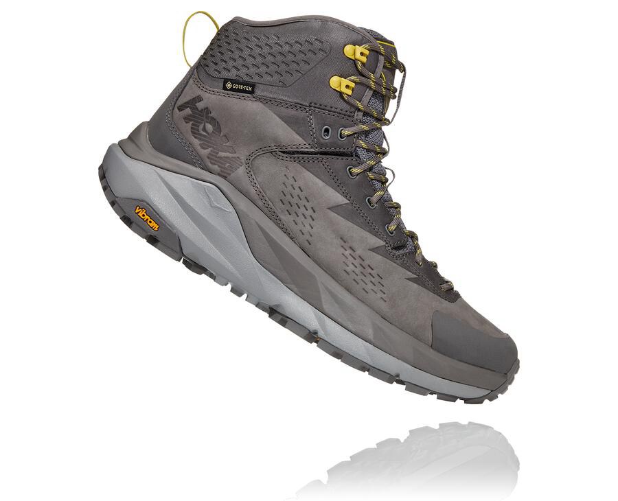 Hoka Australia One One Kaha GORE-TEX - Mens Hiking Boots Grey - DZFOS-6248